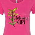 thumbnail image 4 of Inktastic Nebraska Girl Goldenrod Flower Women's T-Shirt, 4 of 5