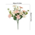 thumbnail image 4 of JASKFLY Artificial Flower Bouquet - Faux Butterfly Daisy Arrangement with Green Leaves for Living Room Coffee Table, 11.8 x 10.2 in, (Pink), 4 of 9