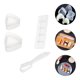 thumbnail image 3 of EeaseMX 4 moldes para hacer sushi, herramientas sencillas para hacer rollos de arroz (blanco), 3 of 7