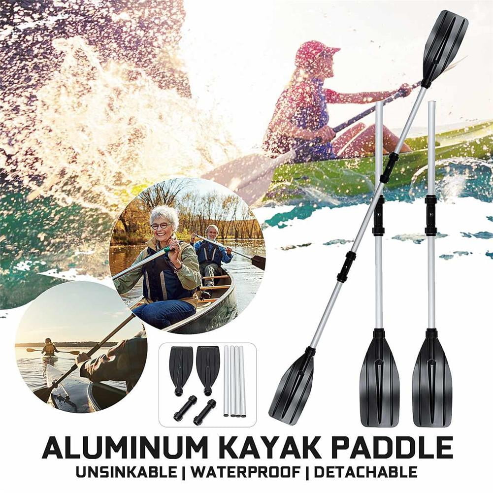 2pcs/set Detachable Aluminum Alloy Kayak Paddles Outdoor Inflatable Boat Oars
