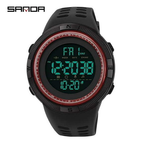 EXPLOJOY Men's Sports Digital Watch – Waterproof, Luminous, and Multifunctional