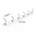 thumbnail image 3 of Home Edit Storage VSONTOR Wall Mount Hook Rack Stainless Steel Coat Rack Coat Hooks With 6 Hanger Hooks Silver I46, 3 of 3