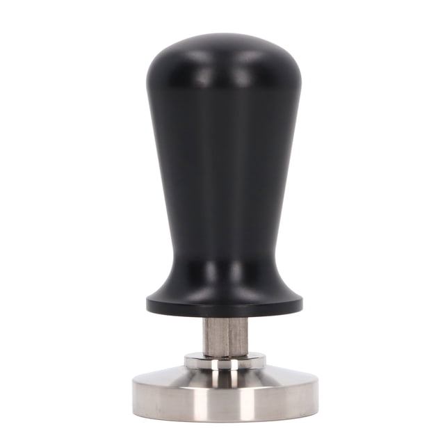 Martillo de café en polvo, elasticidad constante, compactador de café de acero inoxidable para el hogar, negro