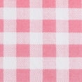 thumbnail image 6 of Poppy & Fritz Gingham Plaid Bright Pink Cotton Percale Full Sheet Set, 6 of 9