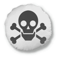 thumbnail image 1 of Dangerous Checal Frightful Circle Symbol Round Throw Pillow Home Decoration Cushion, 1 of 3