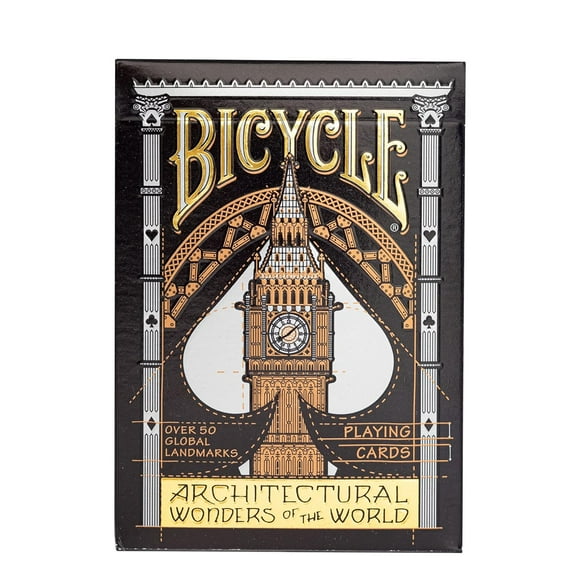 Bicycle Architectural Wonders Playing Cards For Adults - Patented Classic Air-Cushion Finish | With Much Better Look | Use For Party & Game | Playing Cards