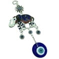 thumbnail image 2 of Turkish Blue Evil Eye with Lucky Elephant Nazar Amulet Home Office Wall Art Hanging Decor Blessing Gift-09, 2 of 2