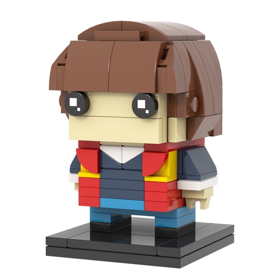 MOOXI Strangers Will Byers Brickheadz Action Figures Building Block Set,Classic Creative Building Blocks Children Kit,Gifts for Kids(132pcs)