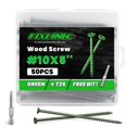 thumbnail image 1 of Vis à Bois FIXLINK Vis de Pont #10 x 12.7cm 50 Pcs Vert, 1 of 8