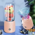 thumbnail image 6 of Juicer X1,Juicer Pink A,Portable Rechargeable Mini Juicer Handheld Mini Personals Electric Juicer for Fruit and Vegetables Usb Rechargeable Mini Juicing Cup for Outdoor Sports Travel (Blue), 6 of 9