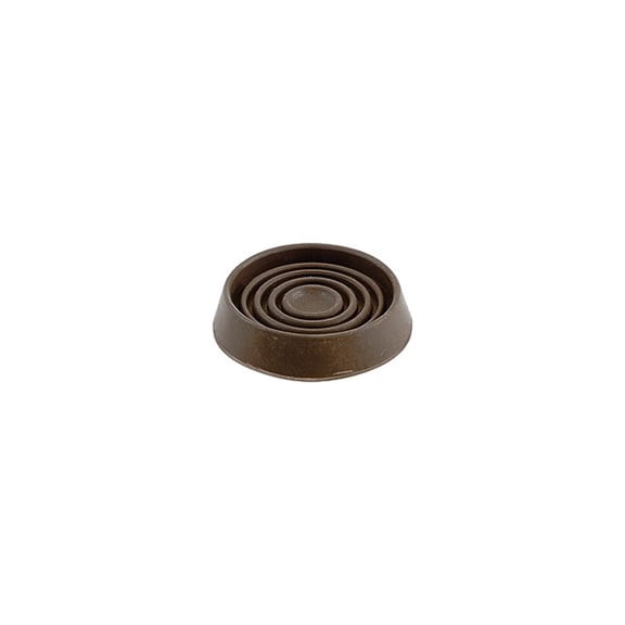 Shepherd 1-1/2 in. Brown Smooth Rubber Furniture Cups (4 per Pack)