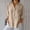 Khaki, variant on Cotton Linen Shirts For Women Lightweight Linen Blouses For Women Womens Summer Tops Linen Clothing For Women Gauze Shirts For Women Flowy Tops For Women Gauze Tunic Tops For Women Black L