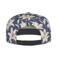 thumbnail image 4 of Haiem Lilies Flowers Classic Snapback Cap Flat Bill Hat Baseball Cap Adjustable Size Cotton Dad Hat, 4 of 9
