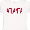 thumbnail image 4 of Inktastic Atlanta in Red Text Boys or Girls Long Sleeve Baby Bodysuit, 4 of 5