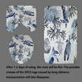 thumbnail image 4 of 4PCS Navy Blue Sea Turtle Shower Curtain Sets with Rugs, Waterproof White Fabric Shower Curtain, Underwater Ocean Marine Watercolor Coral Reef Sea Plant Beach Coastal Nautical Bathroom Decor, 4 of 7