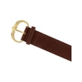 thumbnail image 3 of CTM  Faux Suede Belt with Brass Buckle (Women), 3 of 4