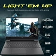 thumbnail image 3 of HP Victus 15,6 Po 144 Hz Portable de Jeu FHD, Intel i5-13420H, 64 Go de RAM, SSD PCIe 2 To, NVIDIA GeForce RTX 4050, Clavier Rétroéclairé, Wi-Fi 6, Windows 11 Pro, Mica Argent, Ensemble Station d'Accueil 256 Go, 3 of 9