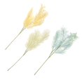 thumbnail image 4 of Flores artificiales de 97cm Soledad planta decorativa de plástico para pared de jardín en Blanco, 4 of 10