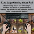 thumbnail image 4 of Gaming Mouse Mat for Men, Keyboard Big Mouse Pads Long Deskpad, Large Mouse Mat Non-Slip Rubber Base Waterproof with Stitched Edges, 35.4" X 15.7" for Work/Game/Office Wine Collage, 4 of 6