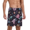 thumbnail image 2 of Sikiie Roses Flowers Mens Pajama Shorts, Lightweight Lounge Pant with Pockets Soft Sleep Pj Shorts for MenXX-Large, 2 of 6