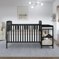 thumbnail image 6 of Dream On Me Anna 3-in-1 Convertible Crib with Changing Table Black, Changing Pad Included, Converts from Baby Crib to Toddler Bed, Day Bed and Kids Sofa, Three Adjustable Mattress Height Positions, 6 of 13