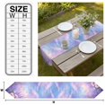thumbnail image 3 of Purple Lavender Table Runner Linen Burlap Table Runner 90 Inches Long Spring Watercolor Country Wildflowers Dresser Scarves for Kitchen Island Coffee Dining Party Wedding Holiday Decor 13"x90", 3 of 8