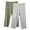 Gray-Green, variant on 2 Pack Capri Pajama Pants Womens Plus Size Elastic Waist Cotton Capris Cozy Soft Sleep Pjs Bottom, Purple&White S