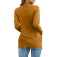thumbnail image 4 of Sevevn Fashion Women's Casual Long Sleeve Solid Pocket Ladies Tops Blouse Coat Outwear Jacket Rollbacks, 4 of 7
