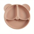 thumbnail image 4 of 1pc, Food Grade Silicone Children's Dinner Plate Bowl Suction Cup Format Cute Cartoon Bear Baby Food Supplement Tableware, 4 of 4