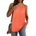 thumbnail image 2 of Ruyang Summer Scoop Neck Tank Tops for Women Pleated Loose Fit Sleeveless Tops Slim Fit Tees 2024 Fashion Womens Clothing, 2 of 9