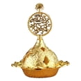 thumbnail image 2 of Decoración de quemador de dorado, soporte de maíz cbón, recogedor de cenizas con tapa, adorno de escritorio Árbol perfecl quemadores de incienso incensario, 2 of 8