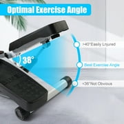 Maraawa Stair Steppers for Exercise with Resistance Band, Capable of Bearing 300 Pounds, with LCD Display Fitness Treadmill