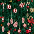 thumbnail image 2 of YHAJDS 15PCS Christmas Ball Ornaments 1.57/3.15in Shatterproof Xmas Bulbs Christmas Ornaments Set Xmas Tree Balls Hanging Balls for Wedding Holiday Halloween Party Decor Christmas Wreath Ornaments, 2 of 5