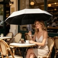 thumbnail image 4 of Linnome Mini Folding Umbrella UPF50+ Black Coating UV Protection Waterproof Windproof Pocket Compact Travel Sun Rain Umbrella 3Pcs, 4 of 6