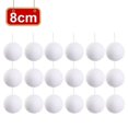thumbnail image 3 of 60/6 piezas de bolas de Navidad grandes de espuma blanca para colgar en el árbol de Navidad, adornos de bolas redondas, decoración para el hogar, fiesta de Año Nuevo, 3 of 5
