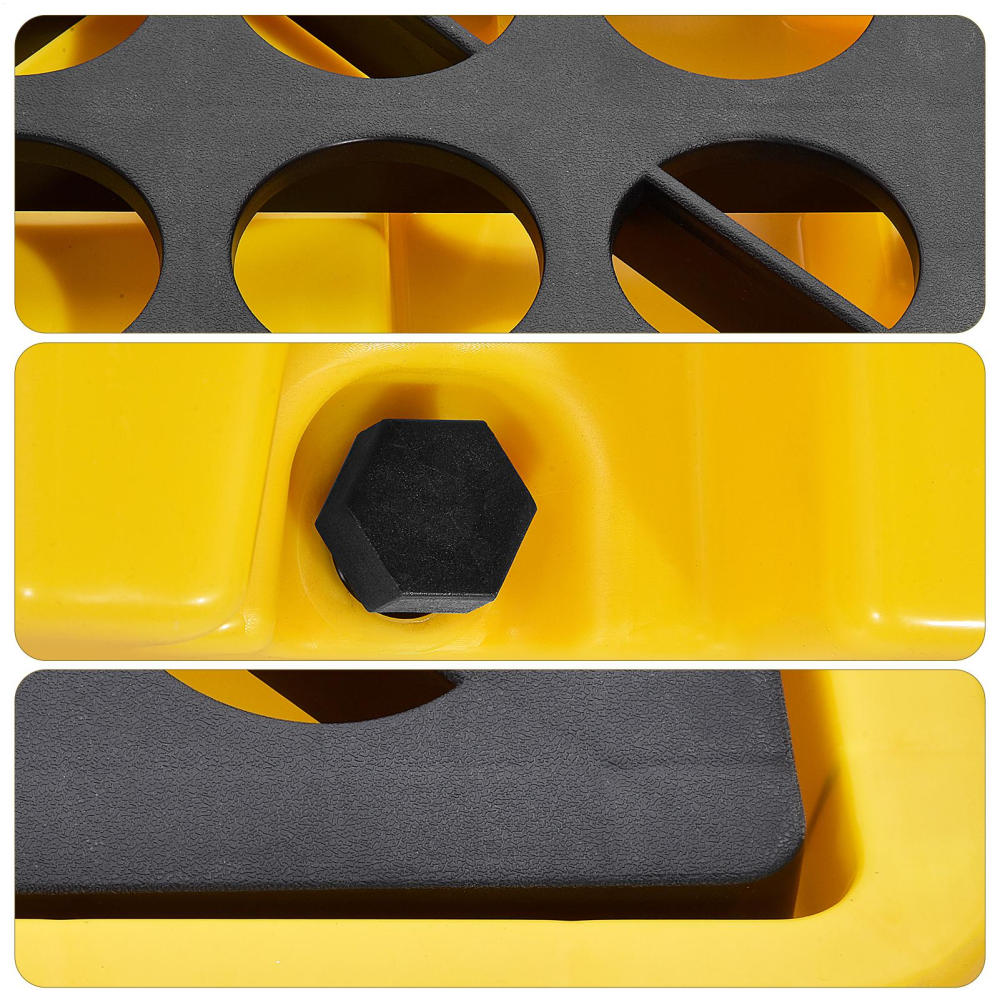 Safety Control Spill Pallet for Large Drums - 30 Gallon, 5000 Lbs, Leak-Proof Tray, 50.78x26.6x5.9 Inches Industrial Grade