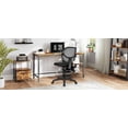 thumbnail image 1 of Mesh Drawing Chair, Standing Desk Chair with Footstool Rings, Adjustable Height Chair, Mid Back High Office Chair for Home Office, Black, 1 of 2