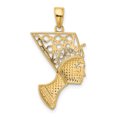 thumbnail image 3 of 14k Yellow Gold Nefertiti Profile Pendant Charm, 3 of 4