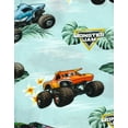 thumbnail image 3 of Monster Jam Grave Digger El Toro Loco Megalodon Truck Matching Family Hawaiian Button Down Shirt Toddler to Big Kid, 3 of 4