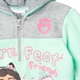 thumbnail image 4 of Gabby's Dollhouse Toddler Girls' Fleece Half Zip Hoodie Mint Grey, 4 of 6