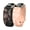 Black/Peach Pink + Pink/White, variant on Wearlizer Dual-Tone Engraved Bands Compatible with Charge 6/Charge 5 - Floral Silicone Wristbands for Women, 2 Interchangeable Nature Designs (Dandelion & Wildflower)