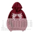 thumbnail image 3 of Men Women Y2K Zip Up Hoodie Gothic Graphic Sweatshirt Oversized Grunge Alt Hooded Jacket Punk Streetwear, 3 of 6