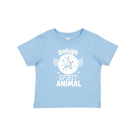 

Inktastic Christmas Rudolph is My Spirit Animal with Reindeer Silhouette Boys or Girls Baby T-Shirt