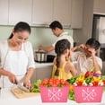 thumbnail image 6 of (2) Valentine's Day Rectangular Bins 12x8.5x7 in for Home Kitchen Cabinet Storage Organizer Vegetable Candies Cookies Holiday Goodies Basket Party Decor Gift Containers Set (Assortment May Vary), 6 of 7