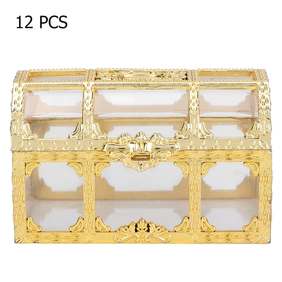 12 Pcs Boîte Exquise - Fournitures De Mariage, Boîte De Bonbons Au Chocolat, Décoration De Mariage Et d'anniversaire Boîtes De Faveur De Chocolat pour Cadeau, Biscuits Et Artisanat (Or)