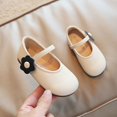 thumbnail image 6 of Kureaily Autumn Girls Shoes Flat Lightweight Solid Color Flower Hook Loop Dress Shoes Simple Style Girly Boots for Girls Girl Shoes Size 12 15-18 Months, 6 of 9