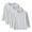 #318-Gray, variant on 3 Pack Cotton Long Sleeve Tee Shirts Basic Crewneck T-Shirts for Boys/Girls/Toddlers Long-Sleeve T-Shirts