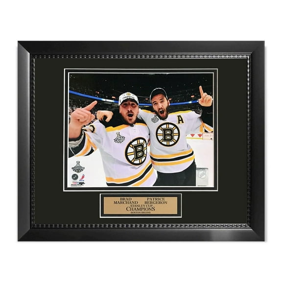 Brad Marchand Patrice Bergeron Boston Bruins Photo Framed to 11x14