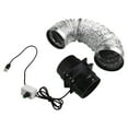 thumbnail image 4 of LEFU USB Powered Duct Exhaust Air Ventilation Fan for Sheds, Speed Regulating Noiseless Fume Extractor with Adjustable Air Volume, Energy-Saving Small Pipe Ventilation Fan (Black, 5W), 4 of 10
