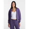 thumbnail image 2 of No Boundaries Boxy Zip Up Hoodie, Women's XXS-XXL, 2 of 6